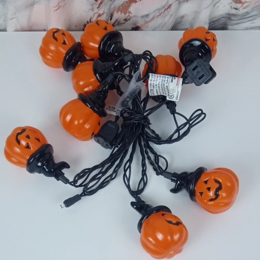 👻 Halloween Jack-O'-Lantern String Lights